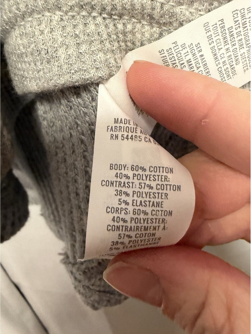 Aerie Lumberjane Waffle Shirt In Medium Heather Grey Size Medium Retail $65 - Picture 5 of 7